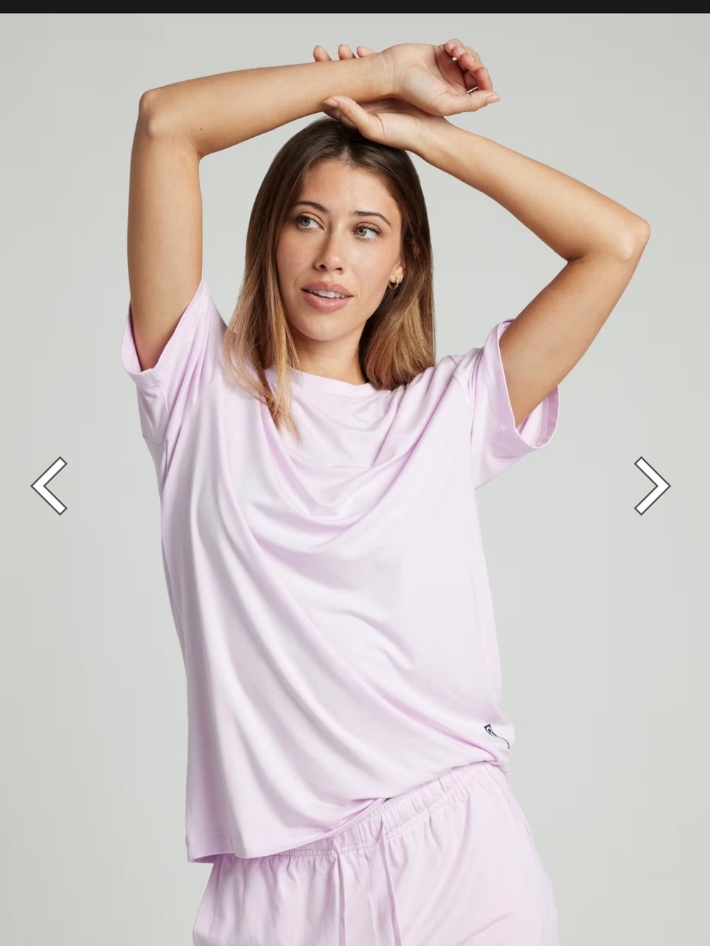Comfrt Cloud Lounge Tee Size Large - Opal - Picture 4 of 5